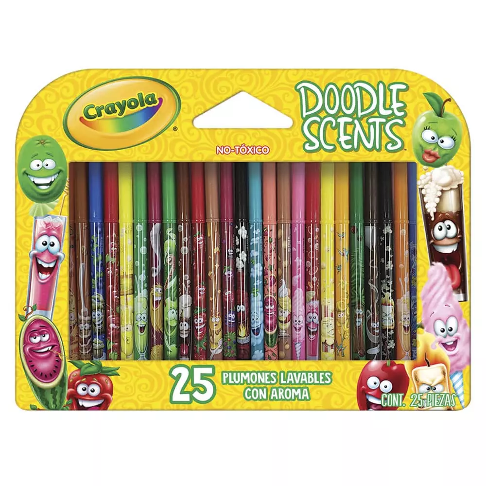 Marcadores para Colorear Delgados Lavables con Aroma Crayola® 25 Piezas