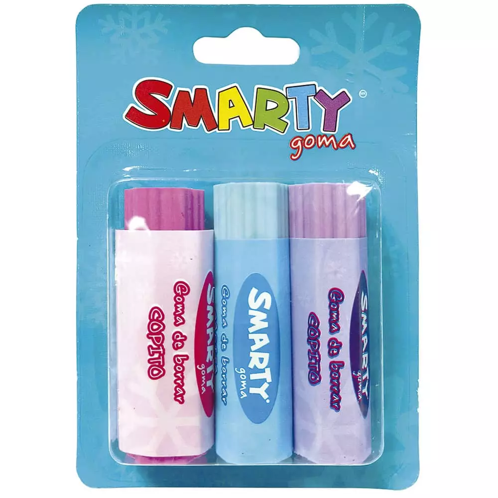 Goma de Borrar Copito Blíster con 3 Piezas Smarty®