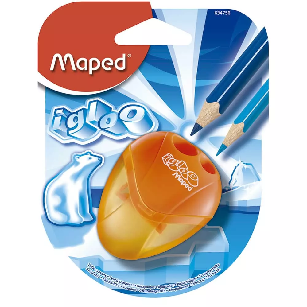 Sacapuntas de Plástico con Depósito grande Igloo Blíster Maped®
