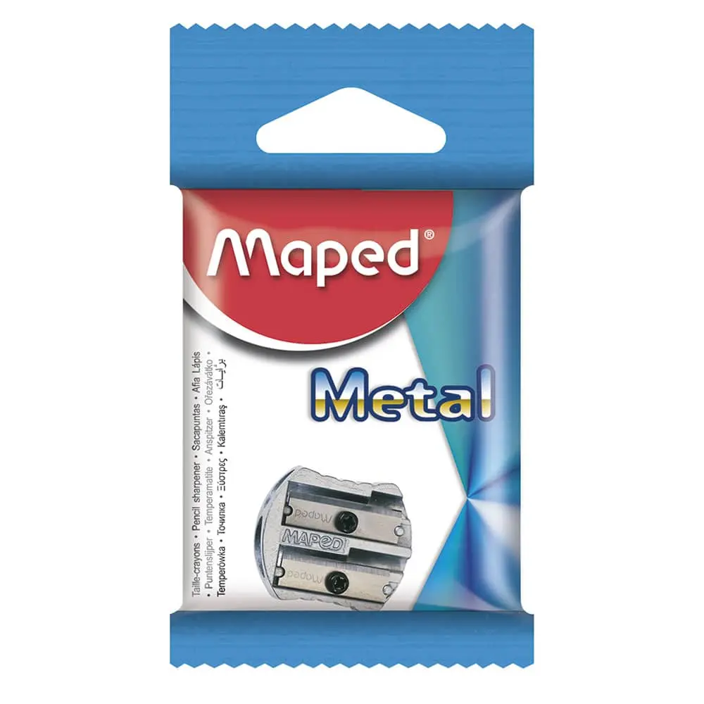 Sacapuntas de Metal Doble Hacha Blíster Maped®