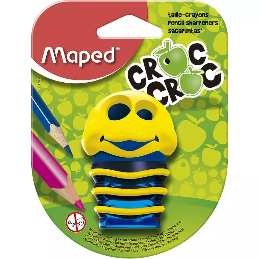 Sacapuntas de Plástico con Depósito Croc Croc Blíster Maped®
