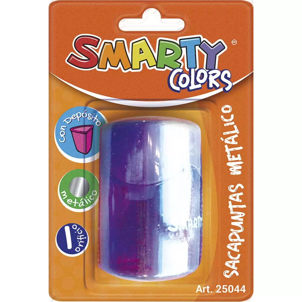 Sacapuntas de Metal con Depósito Rectangular Blíster Smarty®