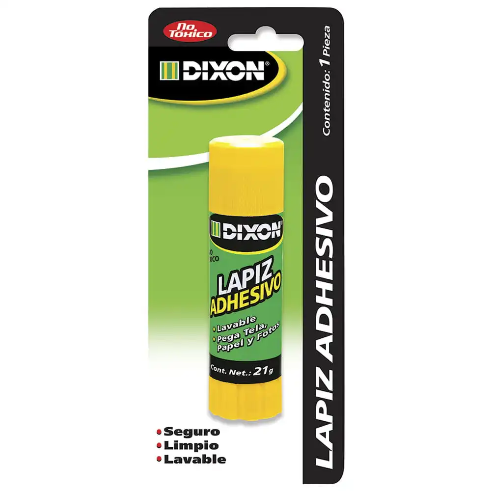 Pegamento Lápiz Adhesivo Tubo con 21 gr Blíster Dixon®