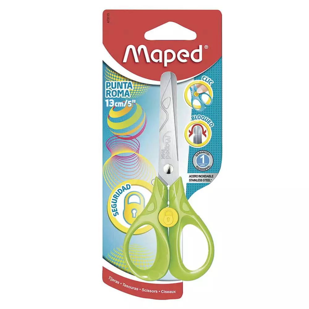 Tijera Escolar Seguridad de 5" Blíster Maped®