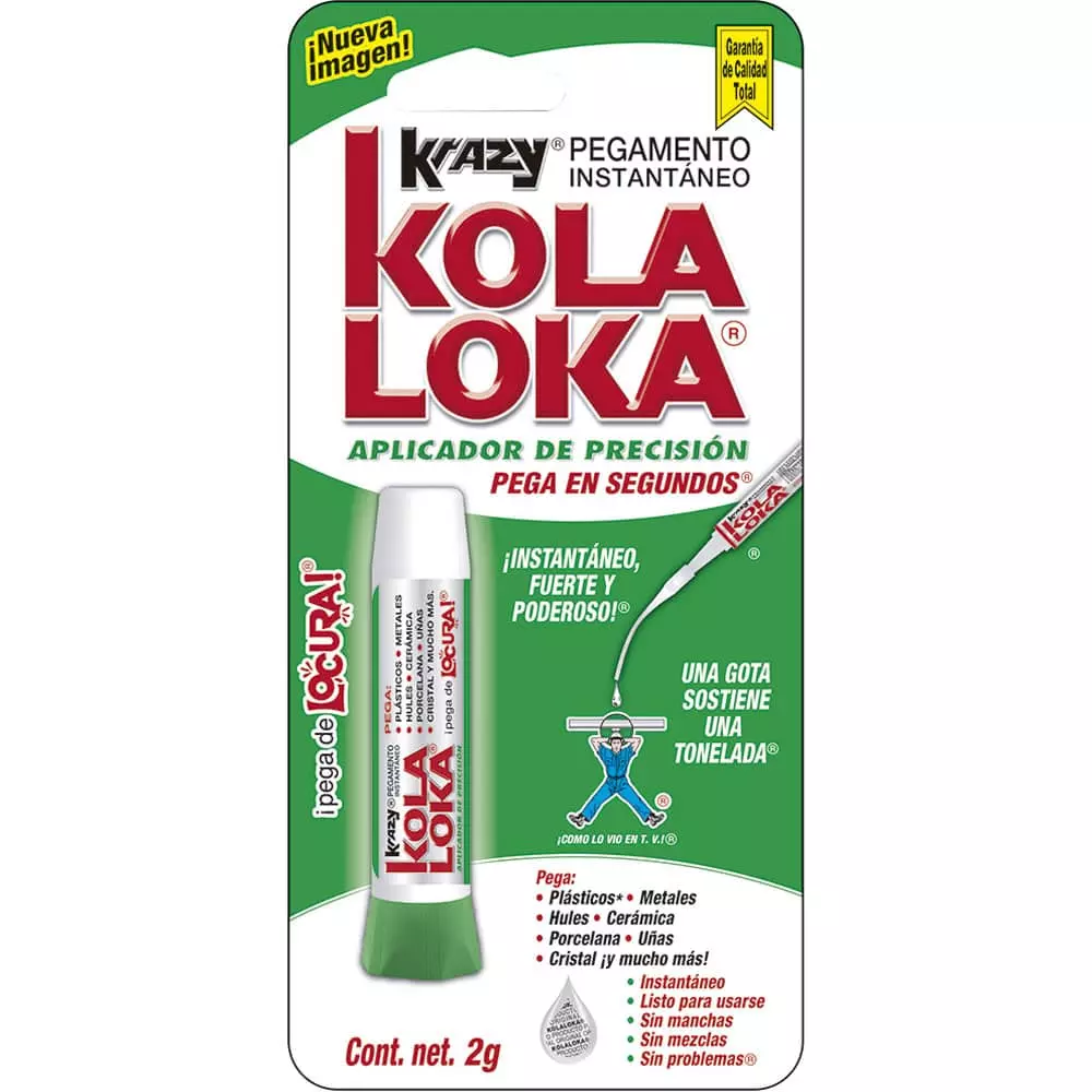 Pegamento Instantáneo Tubo con 2 gr Krazy Kola Loka®