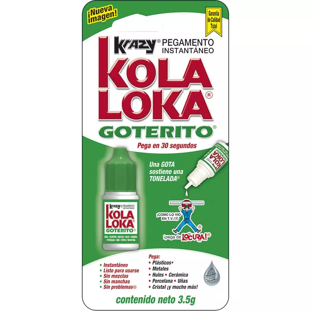 Pegamento Instantáneo con 3.5 gr Goterito Blíster Kola Loka®