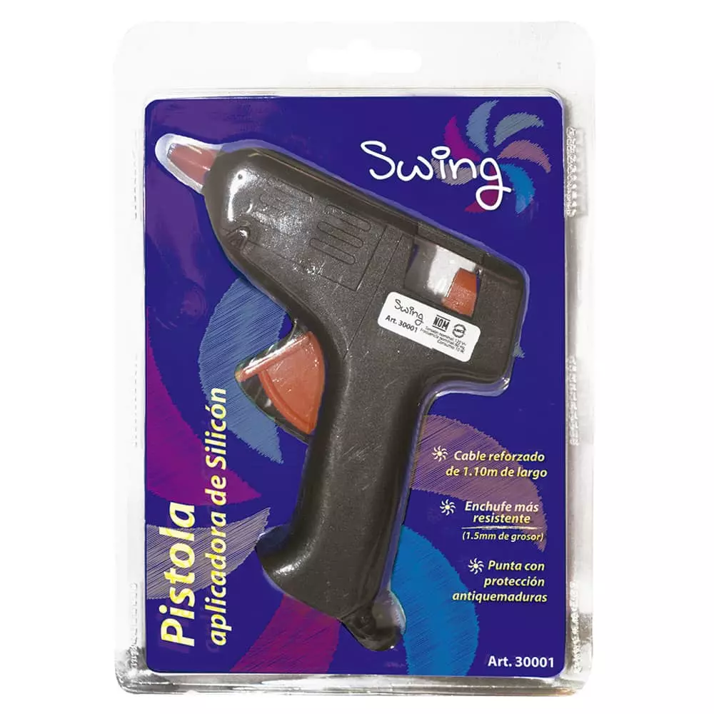 Pistola para Silicón Chica Negra Blíster Swing®
