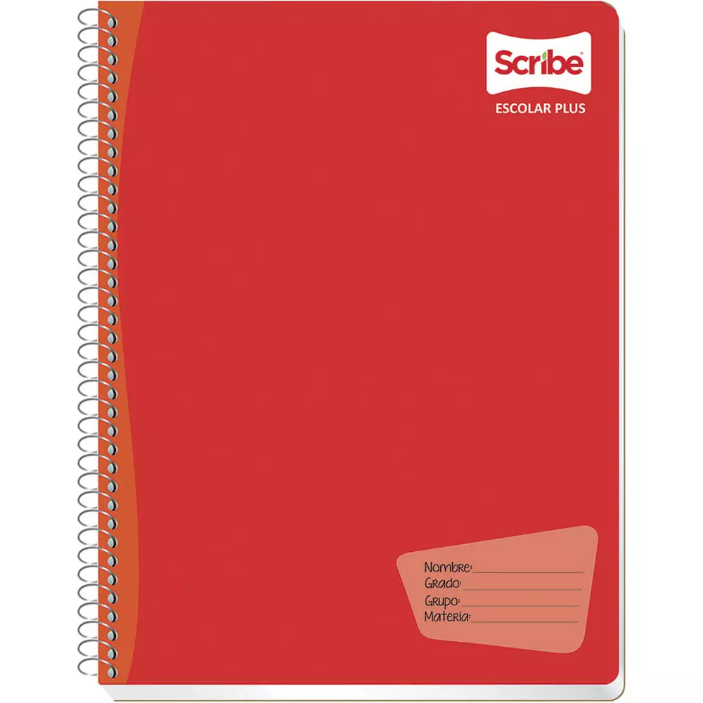 Cuaderno Espiral de 100 Hojas Profesional de Raya Escolar Plus Scribe®