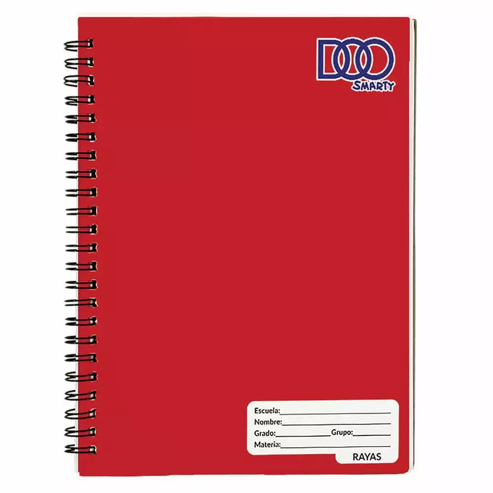 Cuaderno Espiral de 100 Hojas Profesional de Raya Colores Swing Doo®