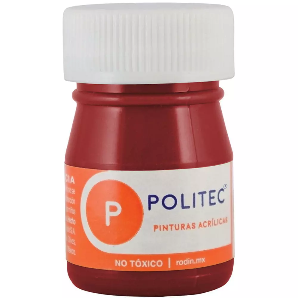 Pintura Acrílica Frasco con 20 ml Rojo Toluidina Politec®