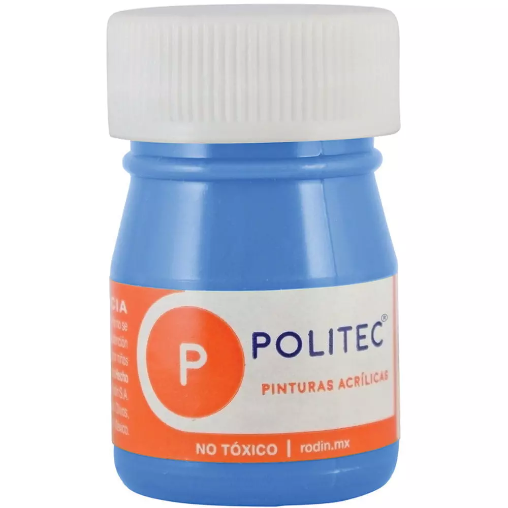 Pintura Acrílica Frasco con 20 ml Azul Celeste Politec®