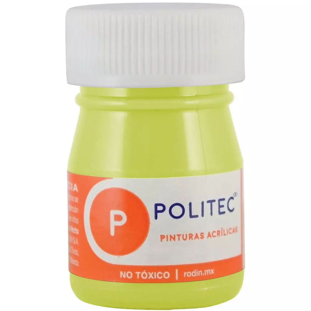 Pintura Acrílica Frasco con 20 ml Limón Hanza Politec®