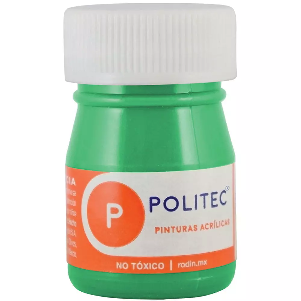 Pintura Acrílica Frasco con 20 ml Verde Claro Politec®