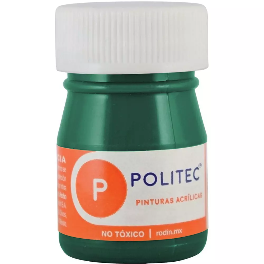 Pintura Acrílica Frasco con 20 ml Verde Obscuro Politec®