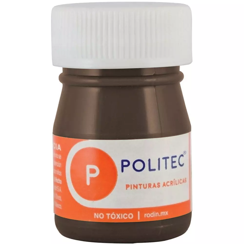 Pintura Acrílica Frasco con 20 ml Café Politec®