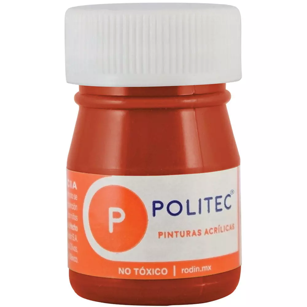 Pintura Acrílica Frasco con 20 ml Rojo Óxido Politec®