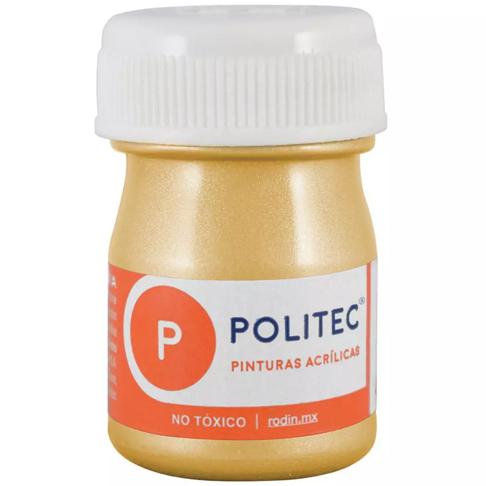 Pintura Acrílica Frasco con 20 ml Oro Politec®