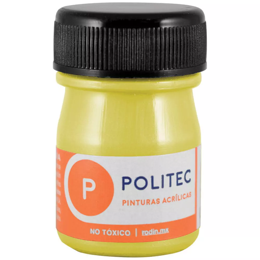 Pintura Acrílica Frasco con 20 ml Amarillo Metálico Politec®