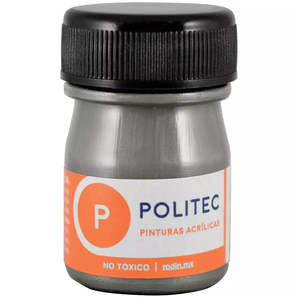 Pintura Acrílica Frasco con 20 ml Gris Metálico Politec®