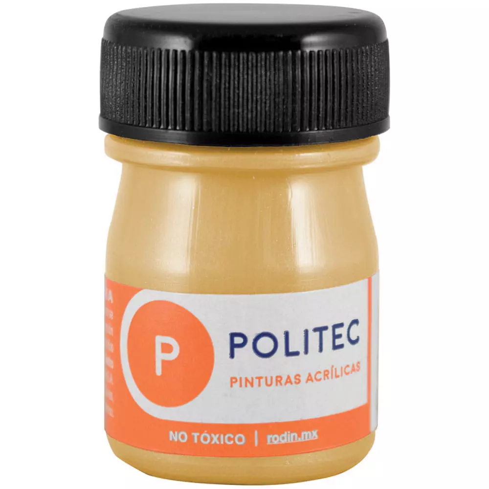 Pintura Acrílica Frasco con 20 ml Ocre Metálico Politec®