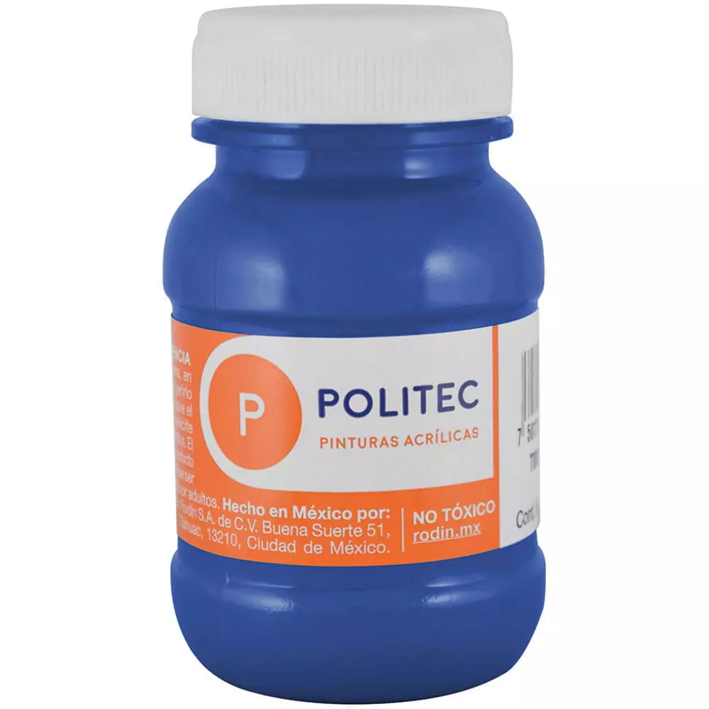 Pintura Acrílica Frasco con 100 ml Azul Ultramar Politec®