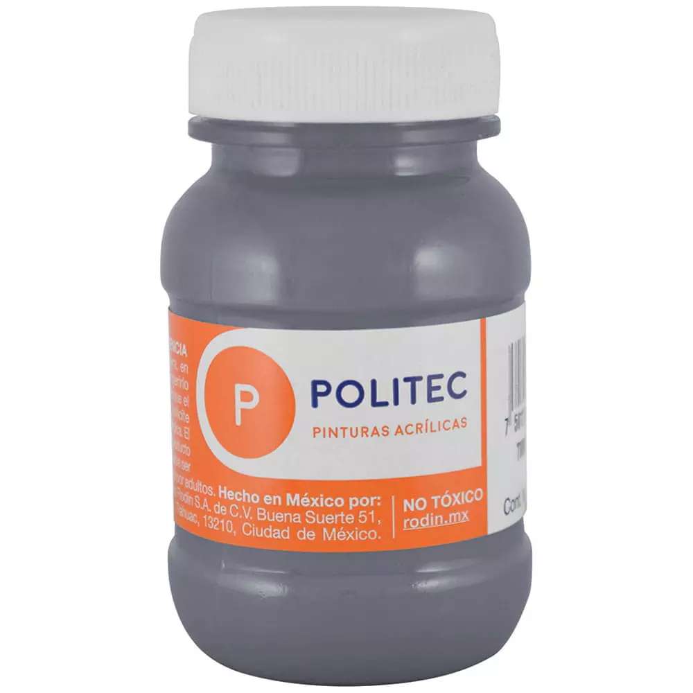 Pintura Acrílica Frasco con 100 ml Gris Politec®
