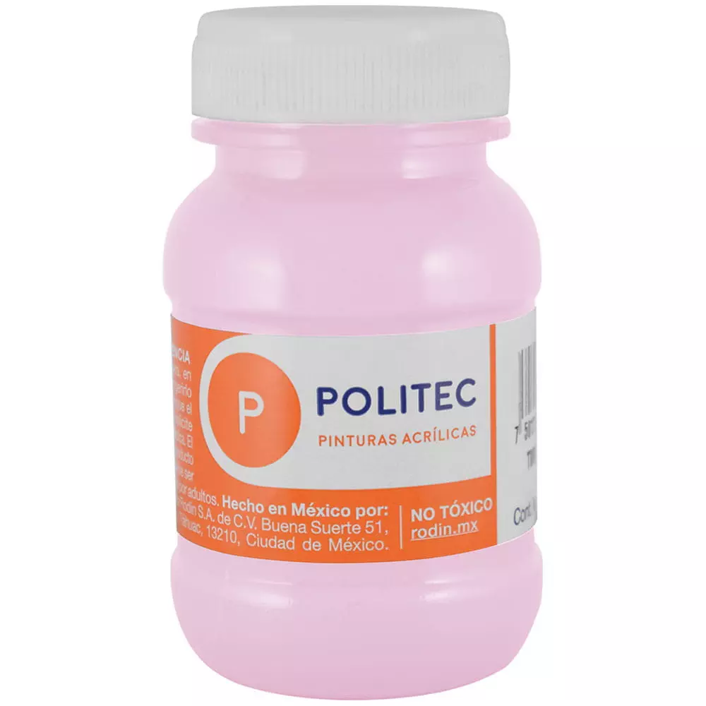 Pintura Acrílica Frasco con 100 ml Rosa Pastel Politec®