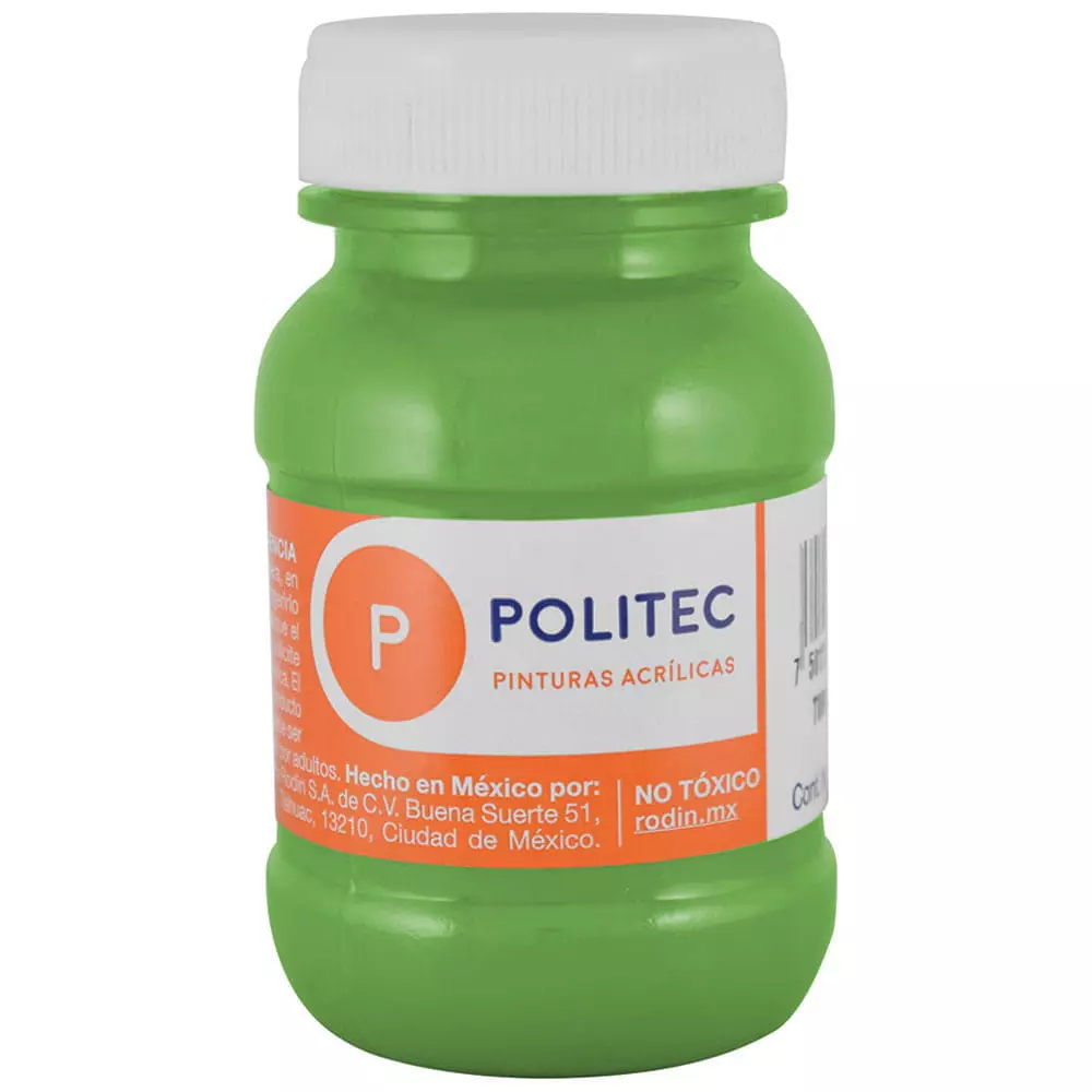 Pintura Acrílica Frasco con 100 ml Verde Hoja Politec®