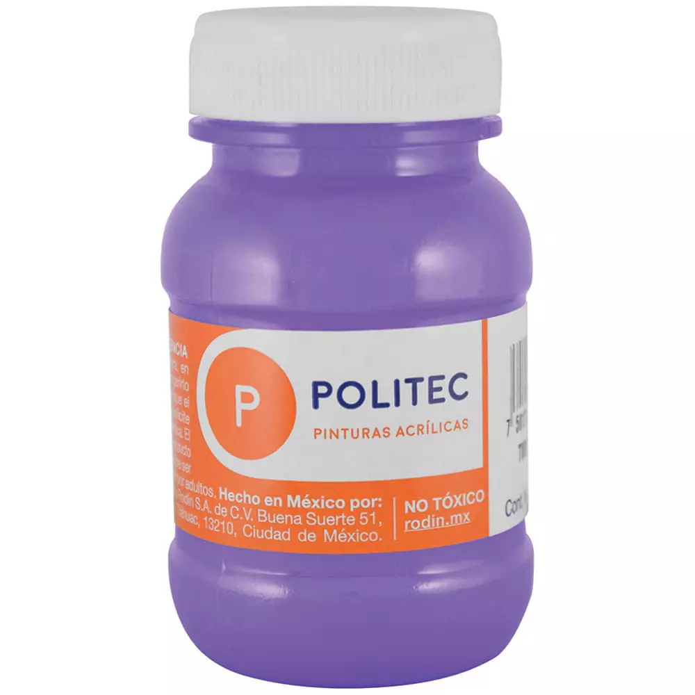Pintura Acrílica Frasco con 100 ml Morado Politec®