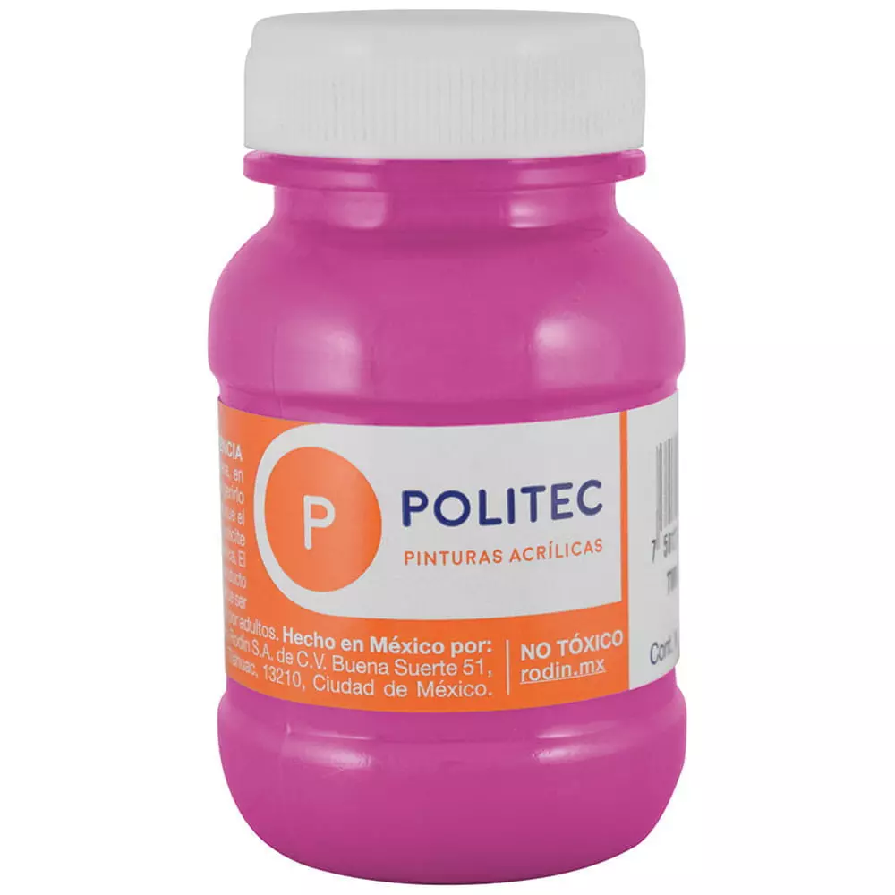 Pintura Acrílica Frasco con 100 ml Rosa Mexicano Politec®