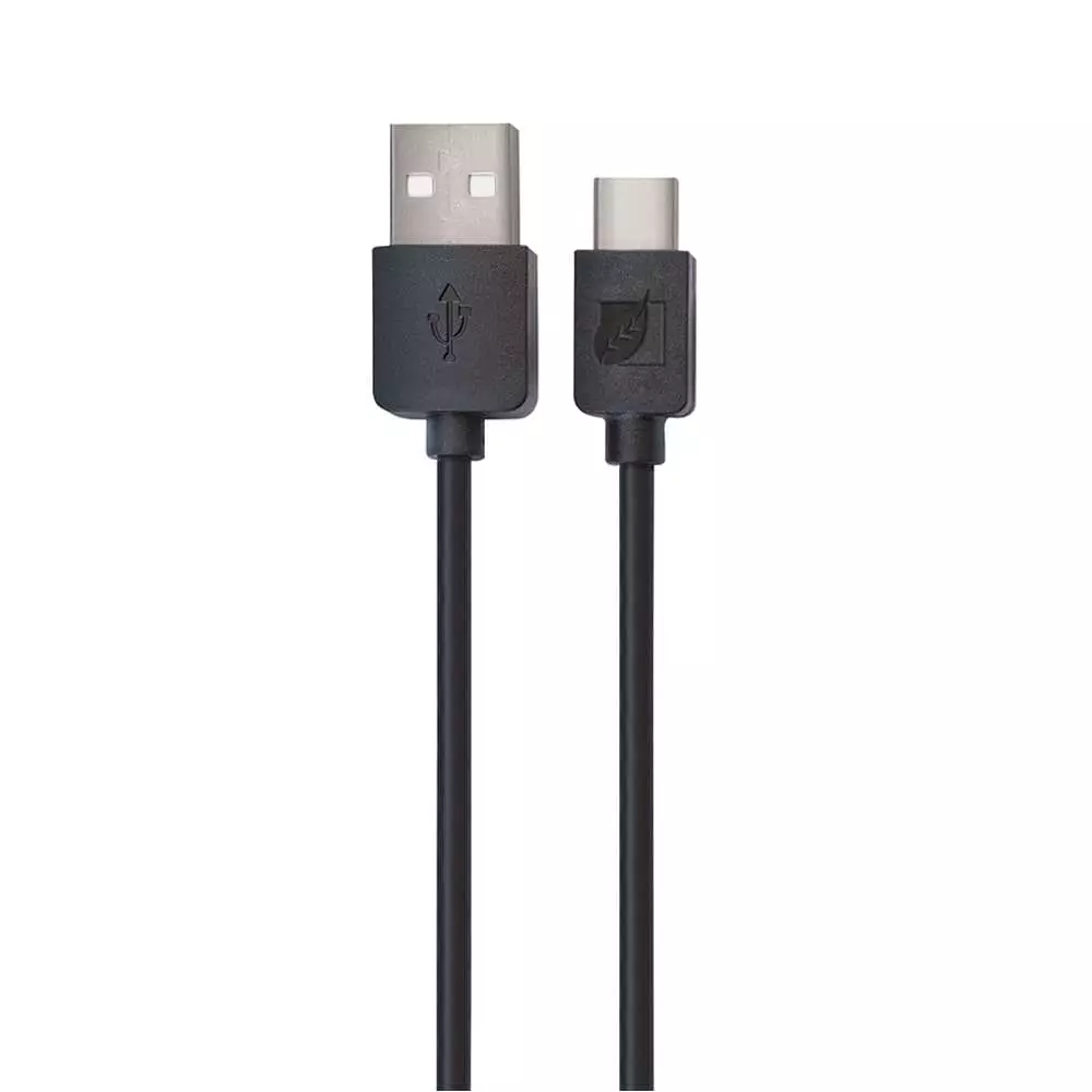 Cable USB A tipo C 1 Metro Color Negro Green Leaf®