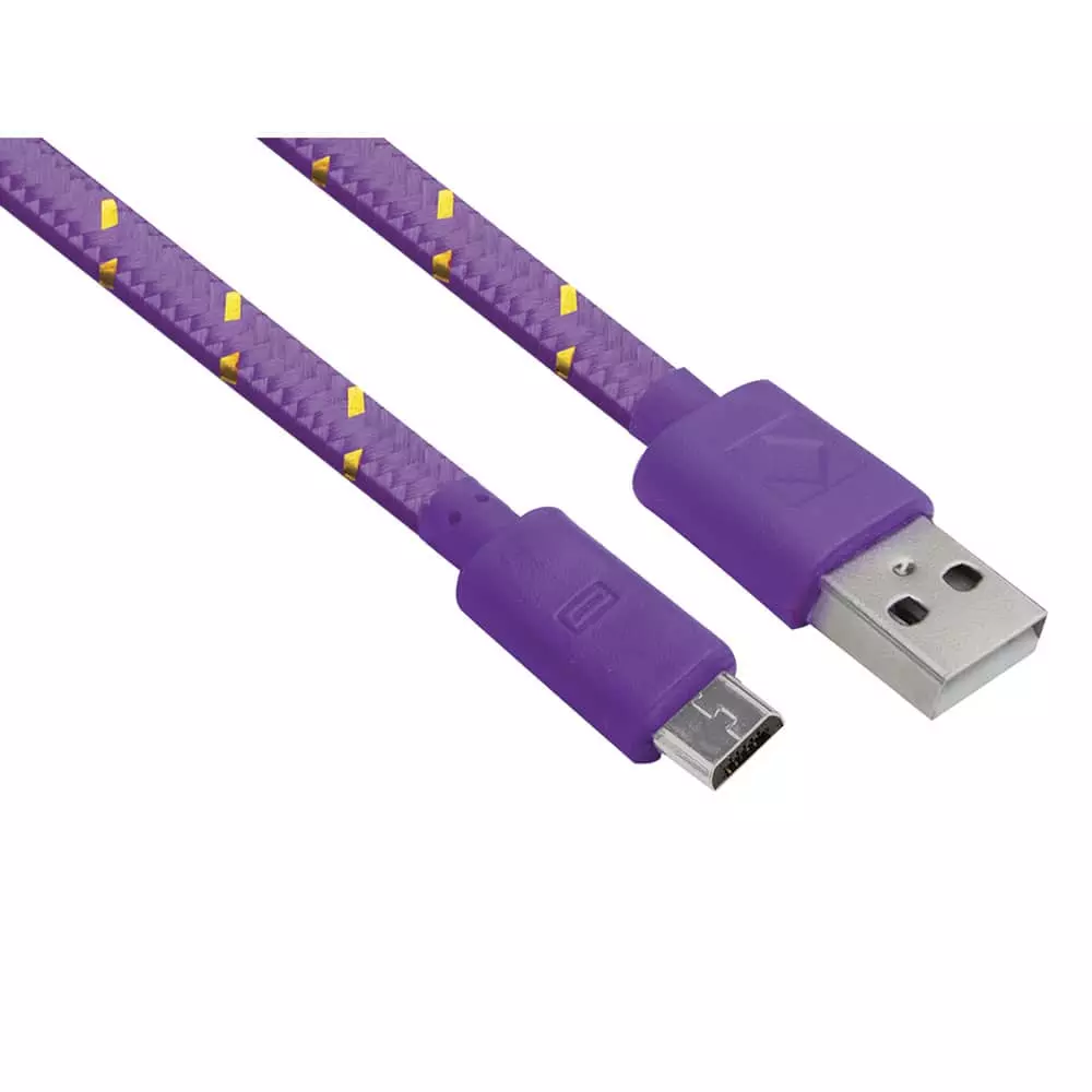 Cable USB a Micro USB Morado Green Leaf®