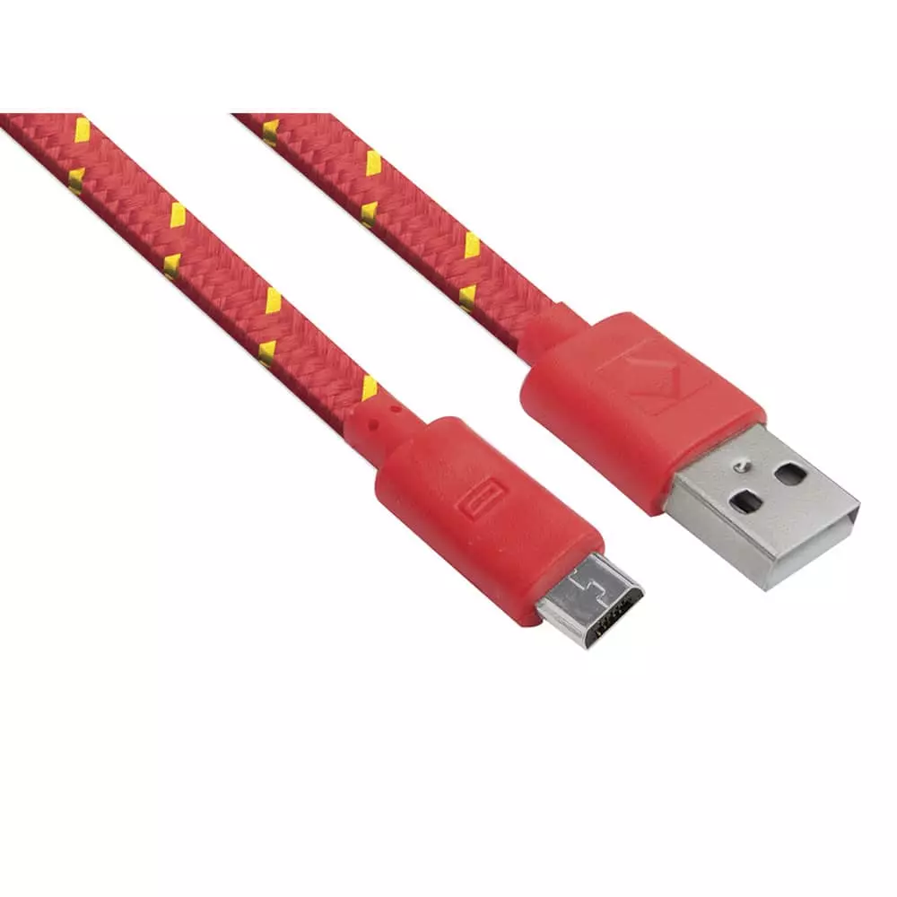 Cable USB a Micro USB Rojo Green Leaf®