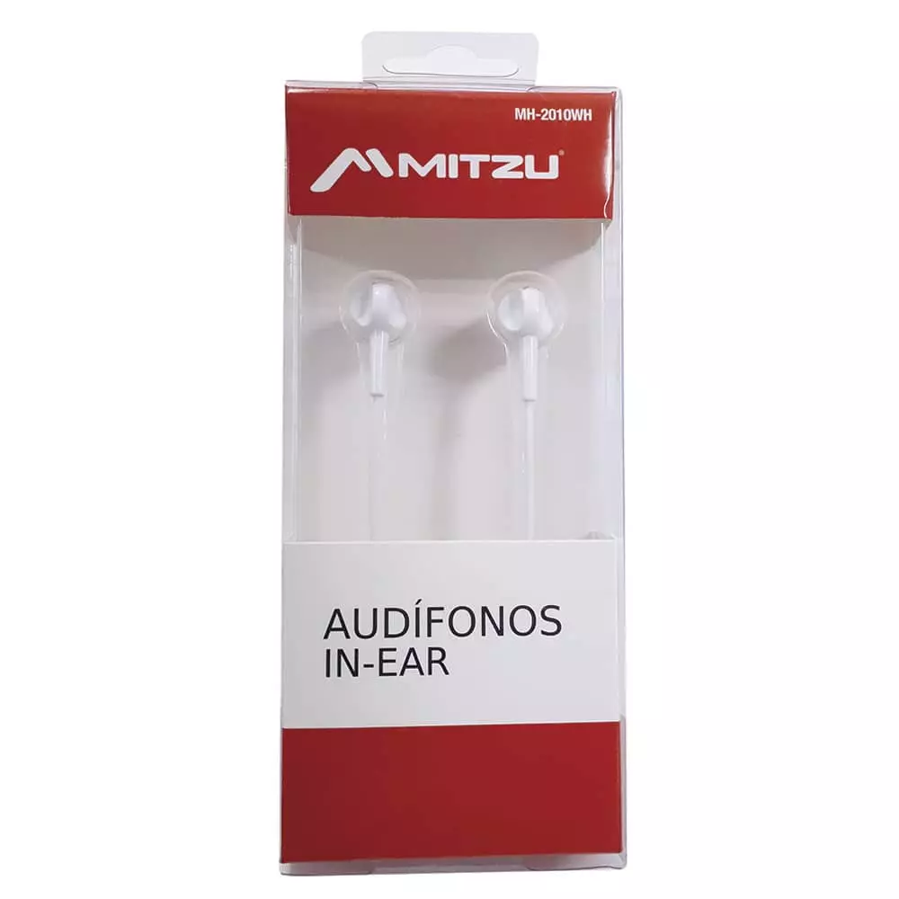 Audífonos 3.5 mm Blanco 2010 Mitzu®