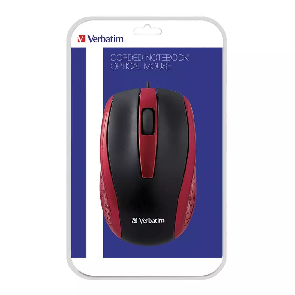Mouse Óptico USB Rojo Verbatim®