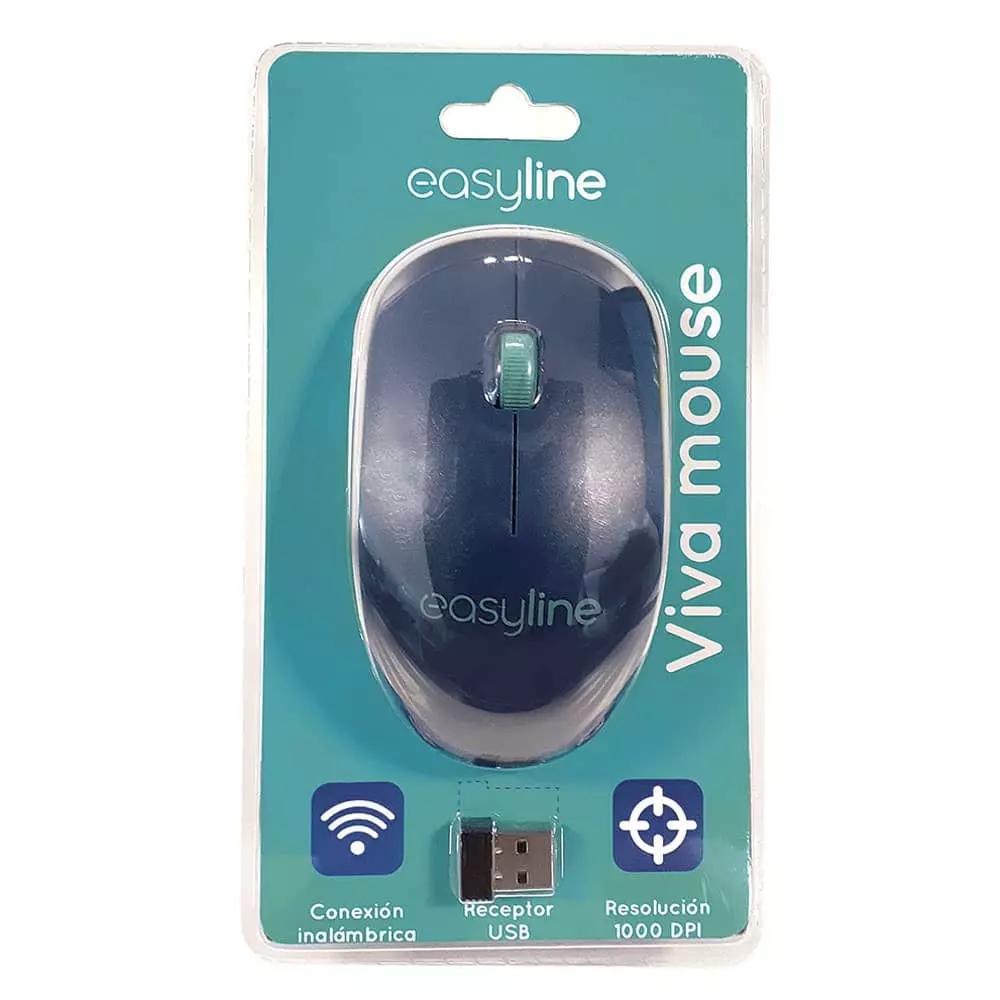 Mouse Inalámbrico Viva Azul Easy Line®