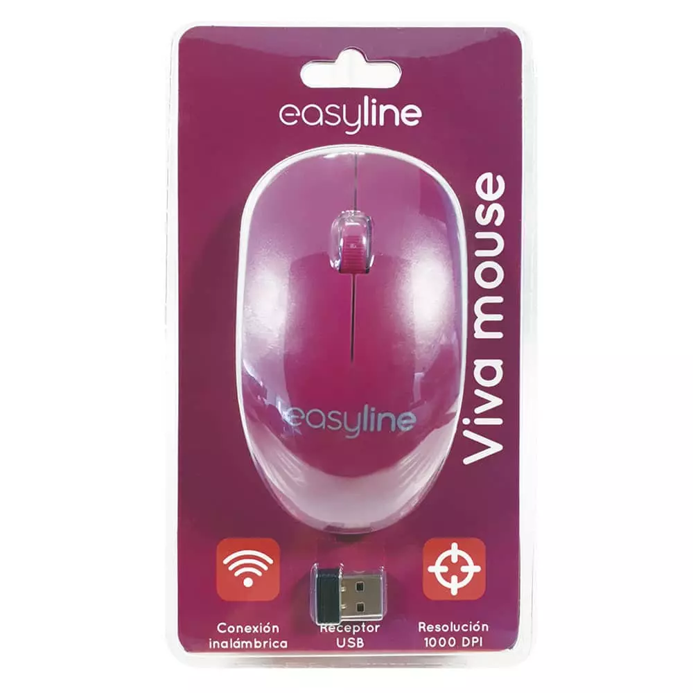 Mouse Inalámbrico Viva Magenta Easy Line®