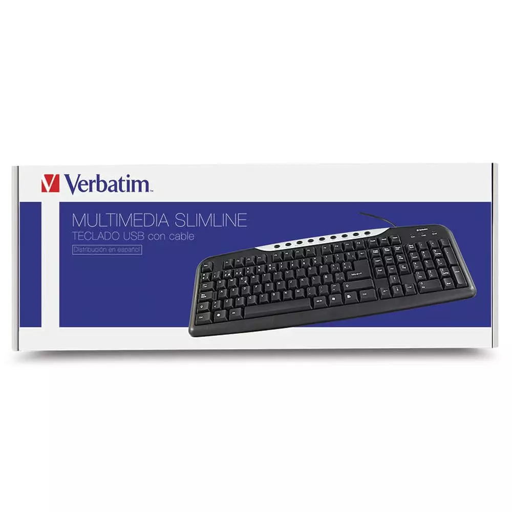Teclado Multimedia USB Negro Verbatim®