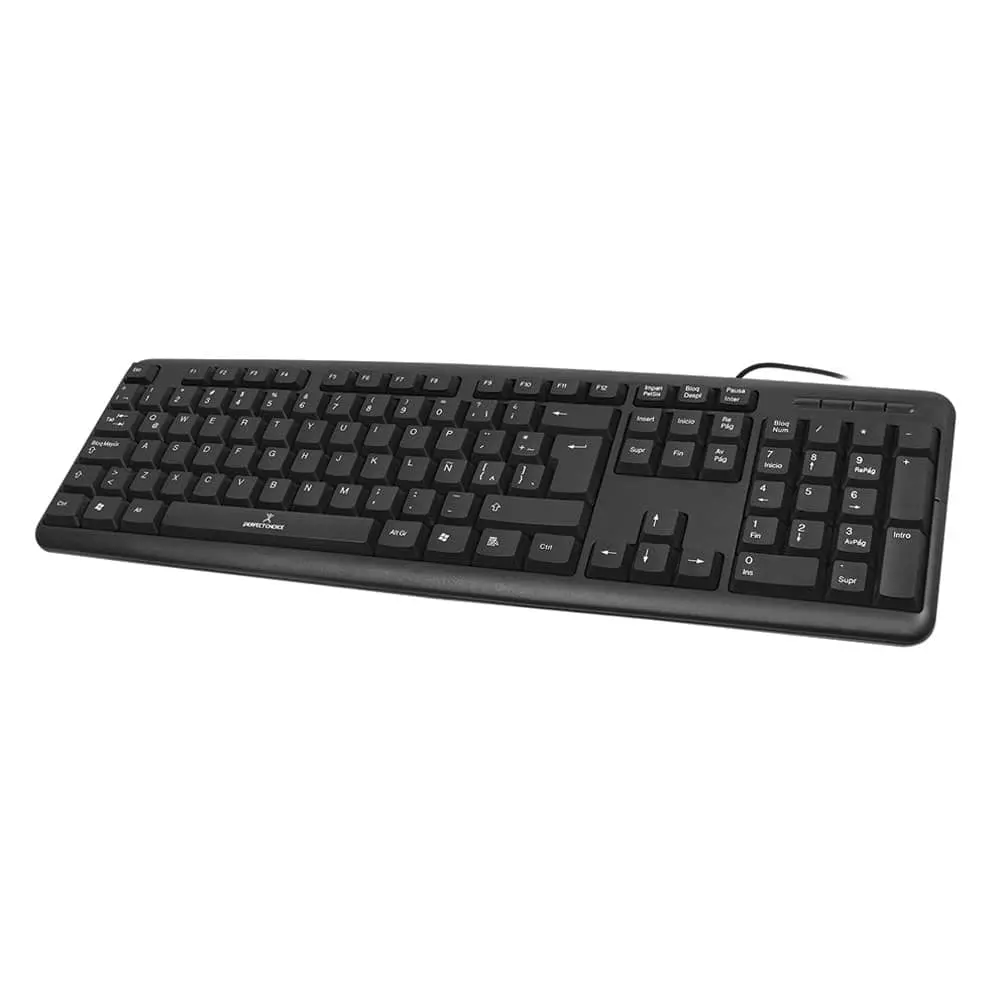 Teclado USB Negro Antiderrames Perfect Choice®