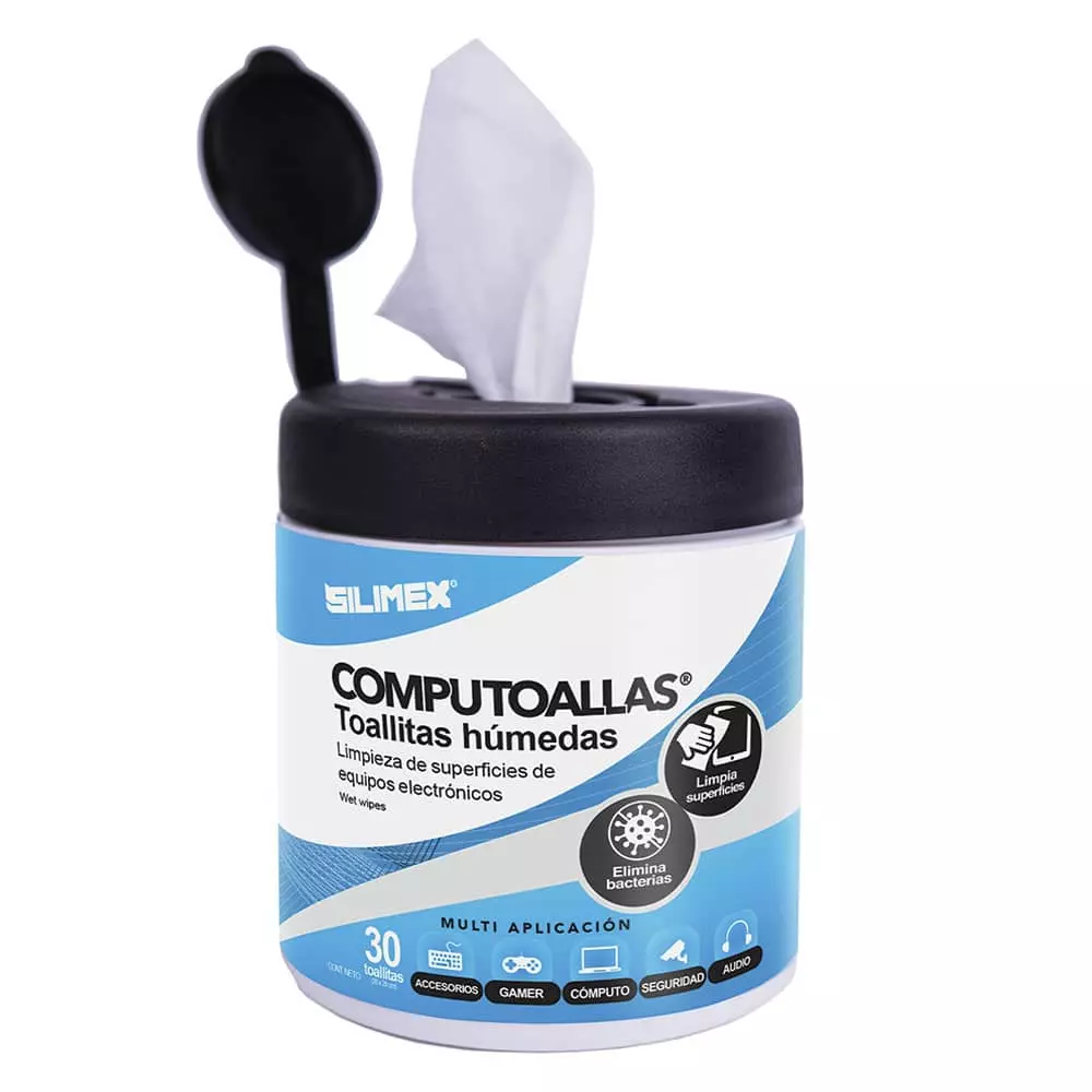 Toallas Limpiadoras para Computadora con 30 Piezas Silimex®