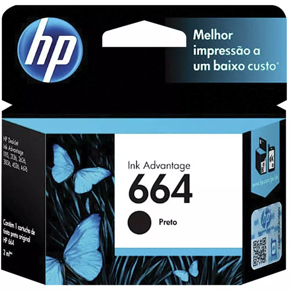 Tinta 664 Negro HP® Compatible con 2675 / 3375 / 3787 / 1115