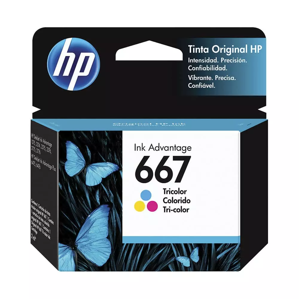 Tinta 667 Tricolor HP® Compatible con 2374 / 1275 / 2375 / 2775