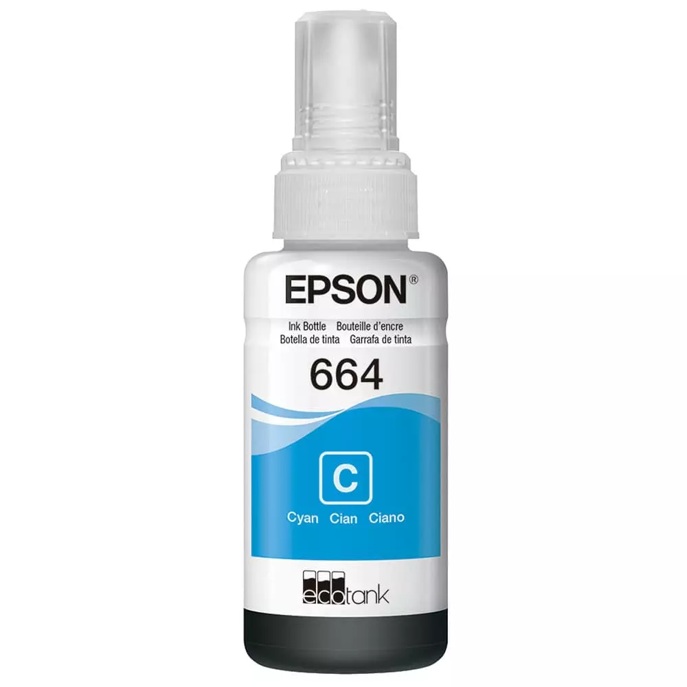 Tinta T664 Cyan Epson® Compatible con L310 / 380 / 395 / 575