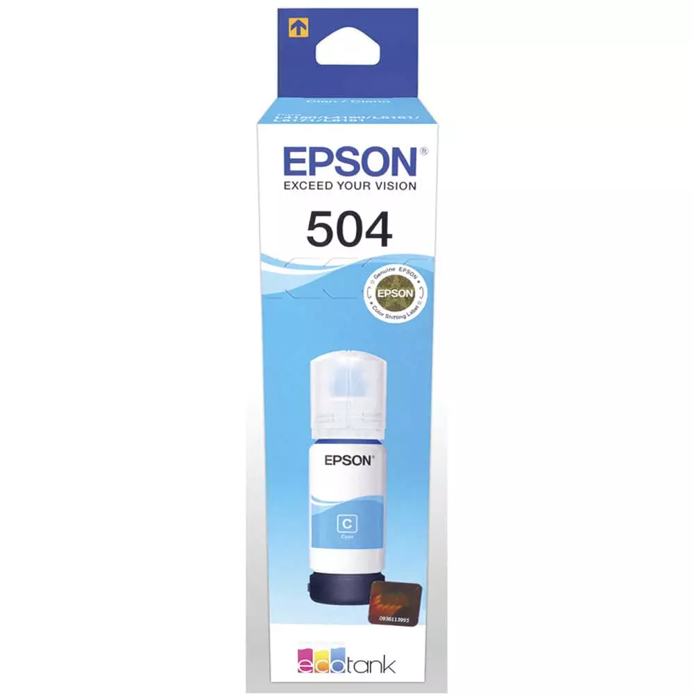 Tinta T504 Cyan Epson® Compatible con L4150 / L4160