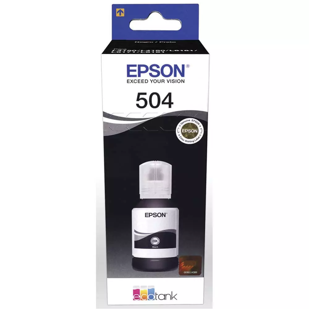 Tinta T504 Negro Epson® Compatible con L4150 / L4160