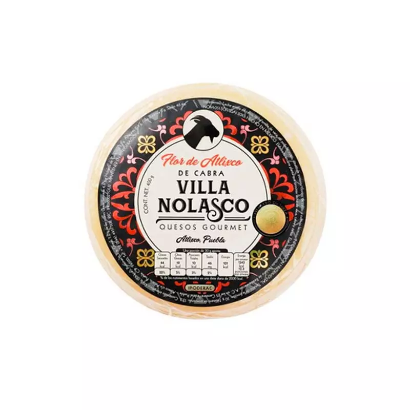 Queso Flor de Atlixco Madurado (Cabra) Villa Nolasco 400 gr PRECIO POR KILO (SOBRE PEDIDO)