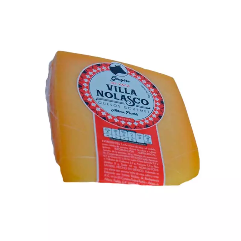 Queso Gruyere Madurado (Vaca) Villa Nolasco® PRECIO POR KILO (SOBRE PEDIDO)