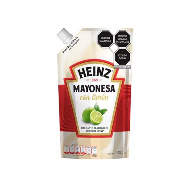 Mayonesa c/Limón Heinz® Pouch Pack 340 gr