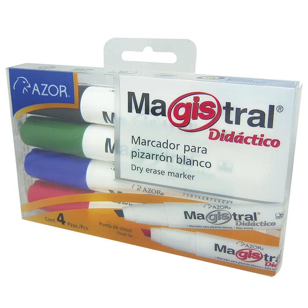 Marcador para Pizarrón Magistral® 4 Colores