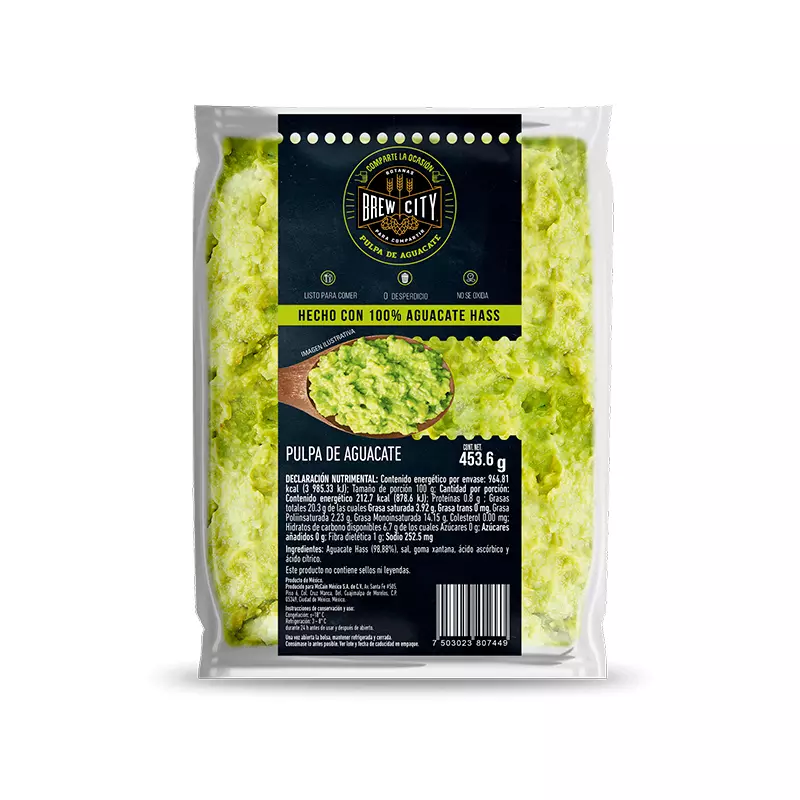 Pulpa de Aguacate Brew City® 450 gr